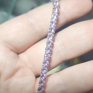 Elegant Purple Necklace Like Morganite